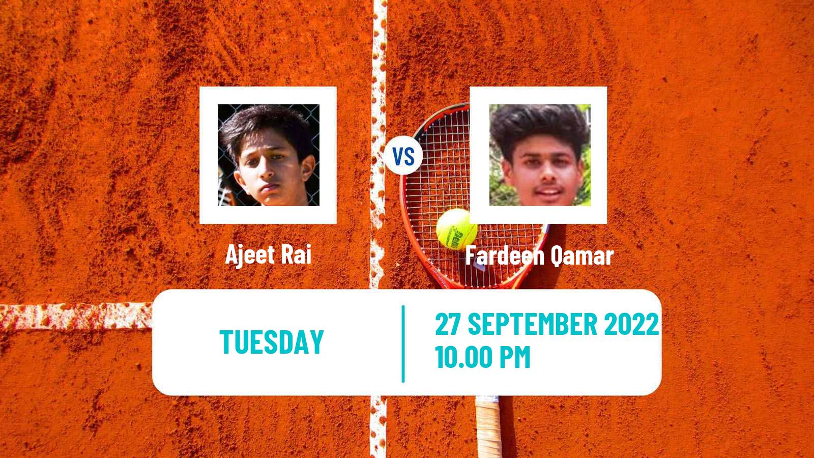 Tennis ITF Tournaments Ajeet Rai - Fardeen Qamar