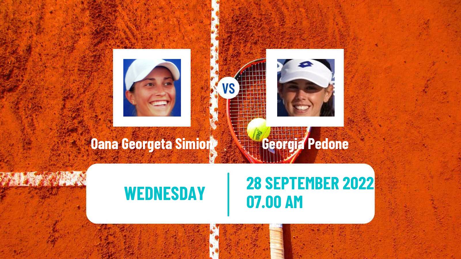 Tennis ITF Tournaments Oana Georgeta Simion - Georgia Pedone
