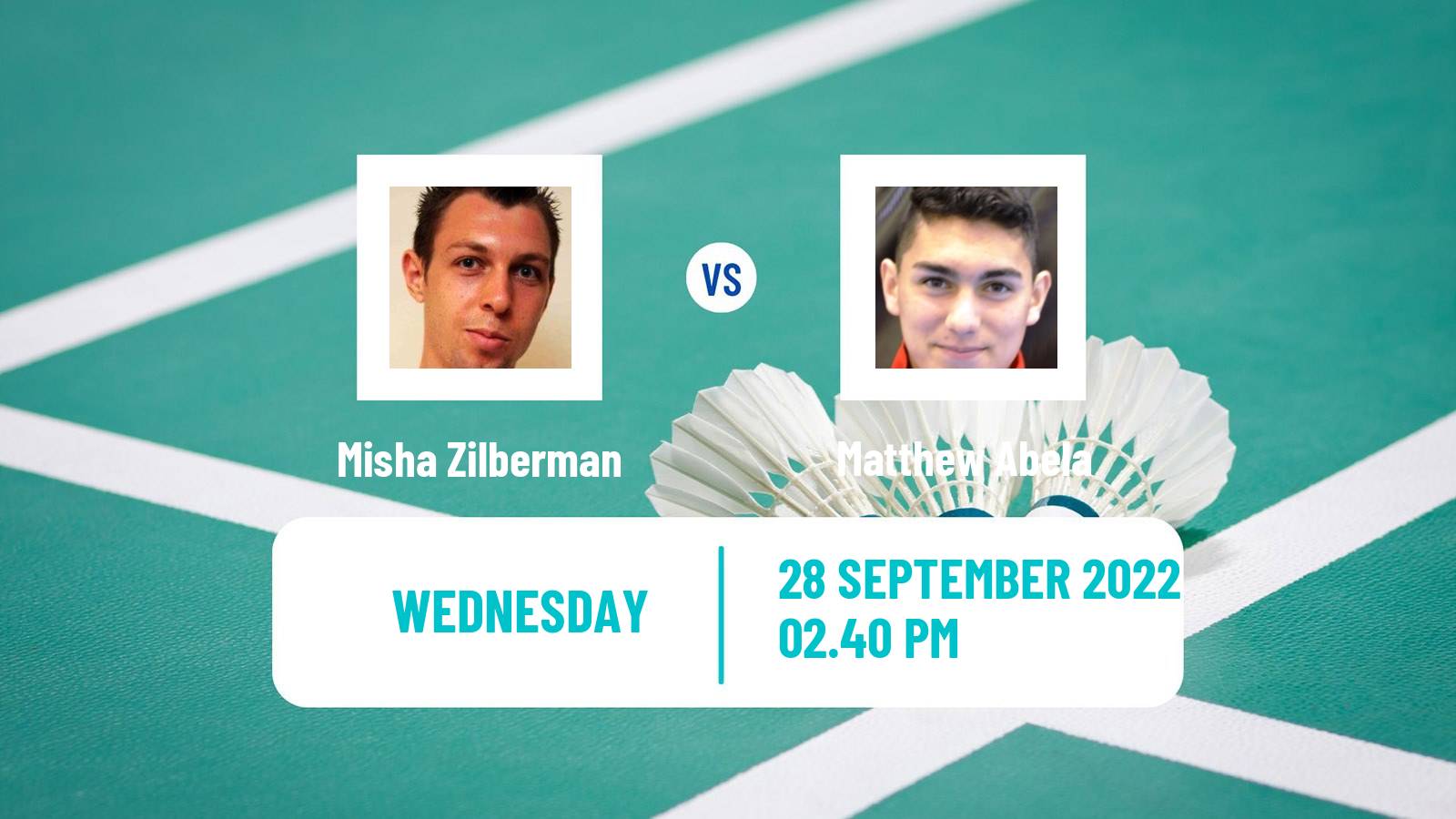 Badminton Badminton Misha Zilberman - Matthew Abela