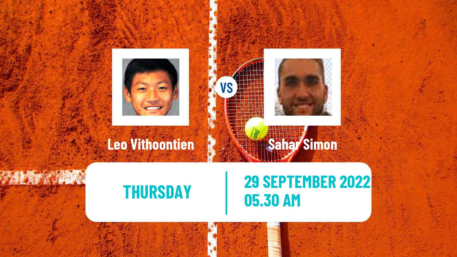 Tennis ITF Tournaments Leo Vithoontien - Sahar Simon