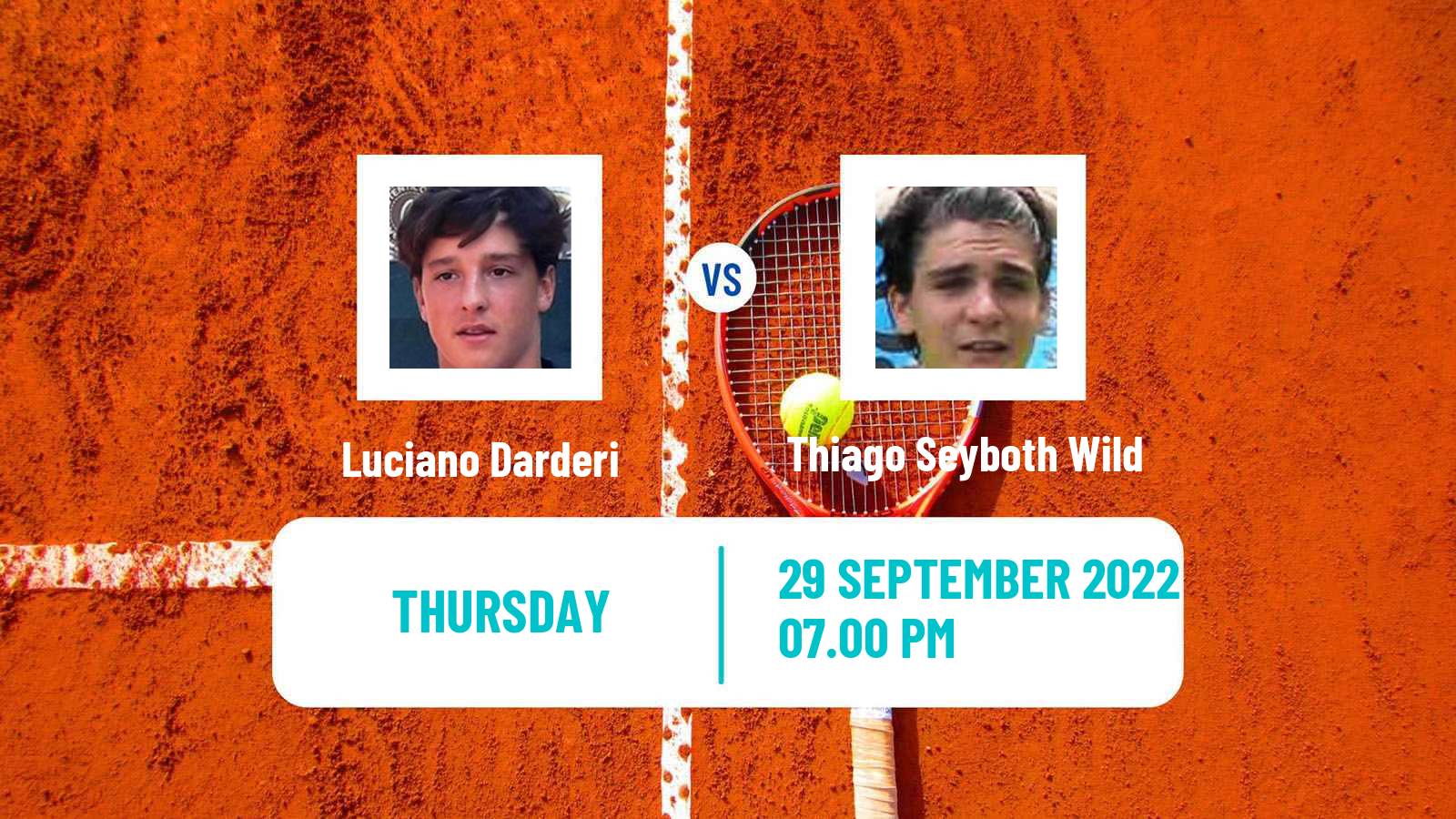 Tennis ATP Challenger Luciano Darderi - Thiago Seyboth Wild