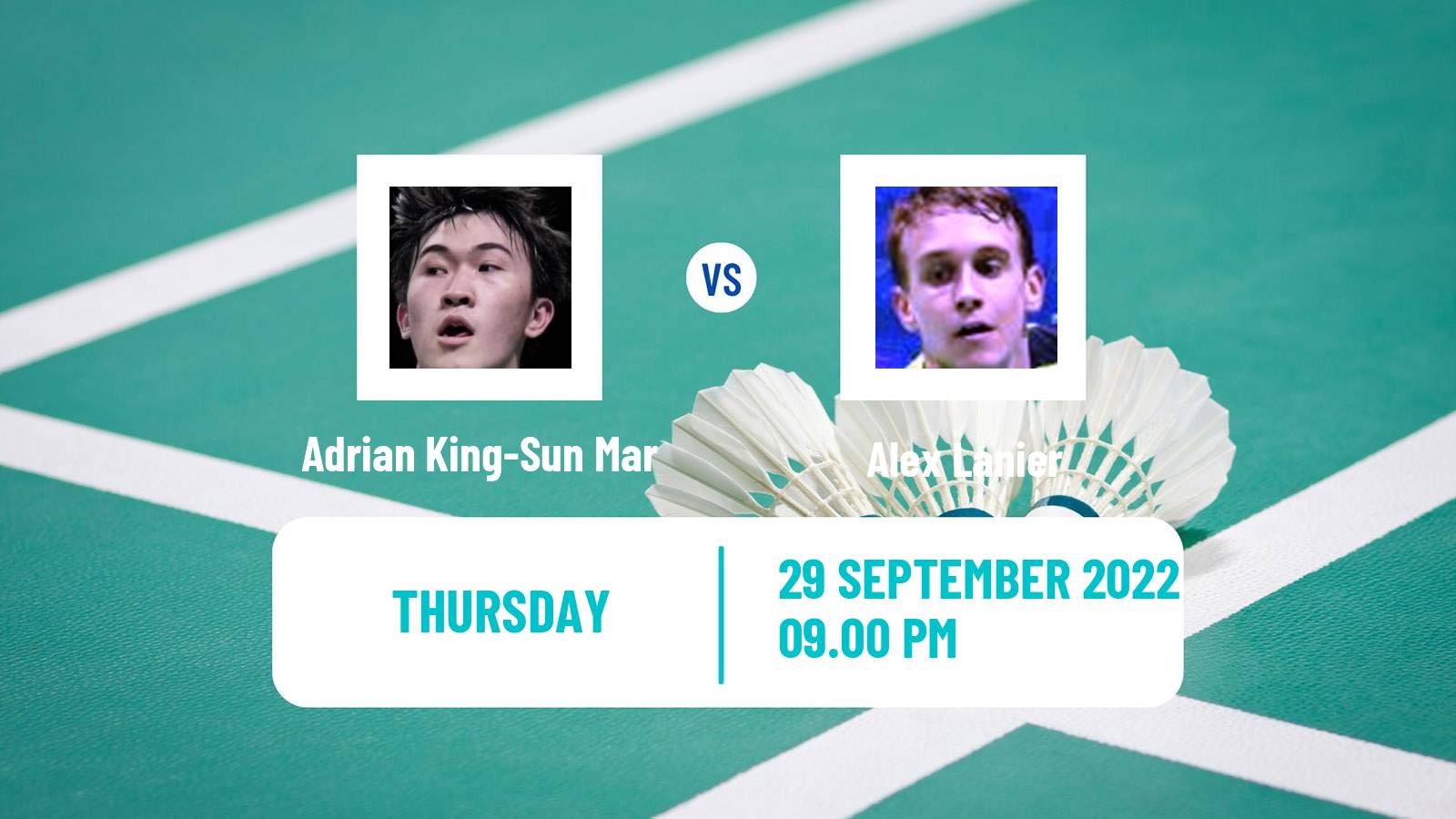 Badminton Badminton Adrian King-Sun Mar - Alex Lanier