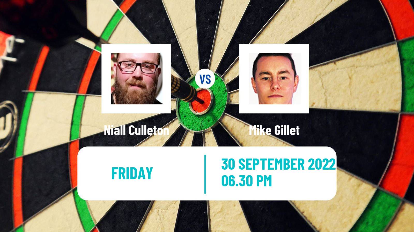 Darts Darts Niall Culleton - Mike Gillet