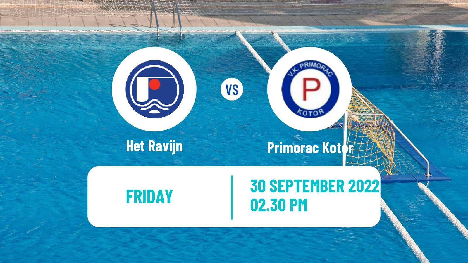 Water polo Champions League Water Polo Het Ravijn - Primorac Kotor