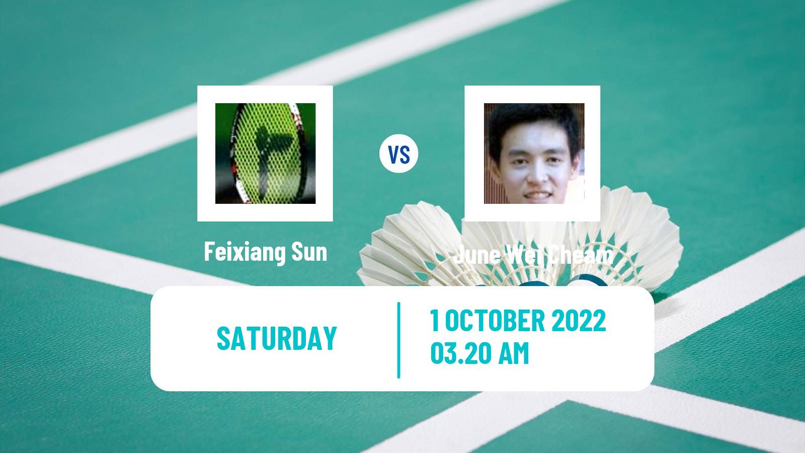 Badminton Badminton Feixiang Sun - June Wei Cheam