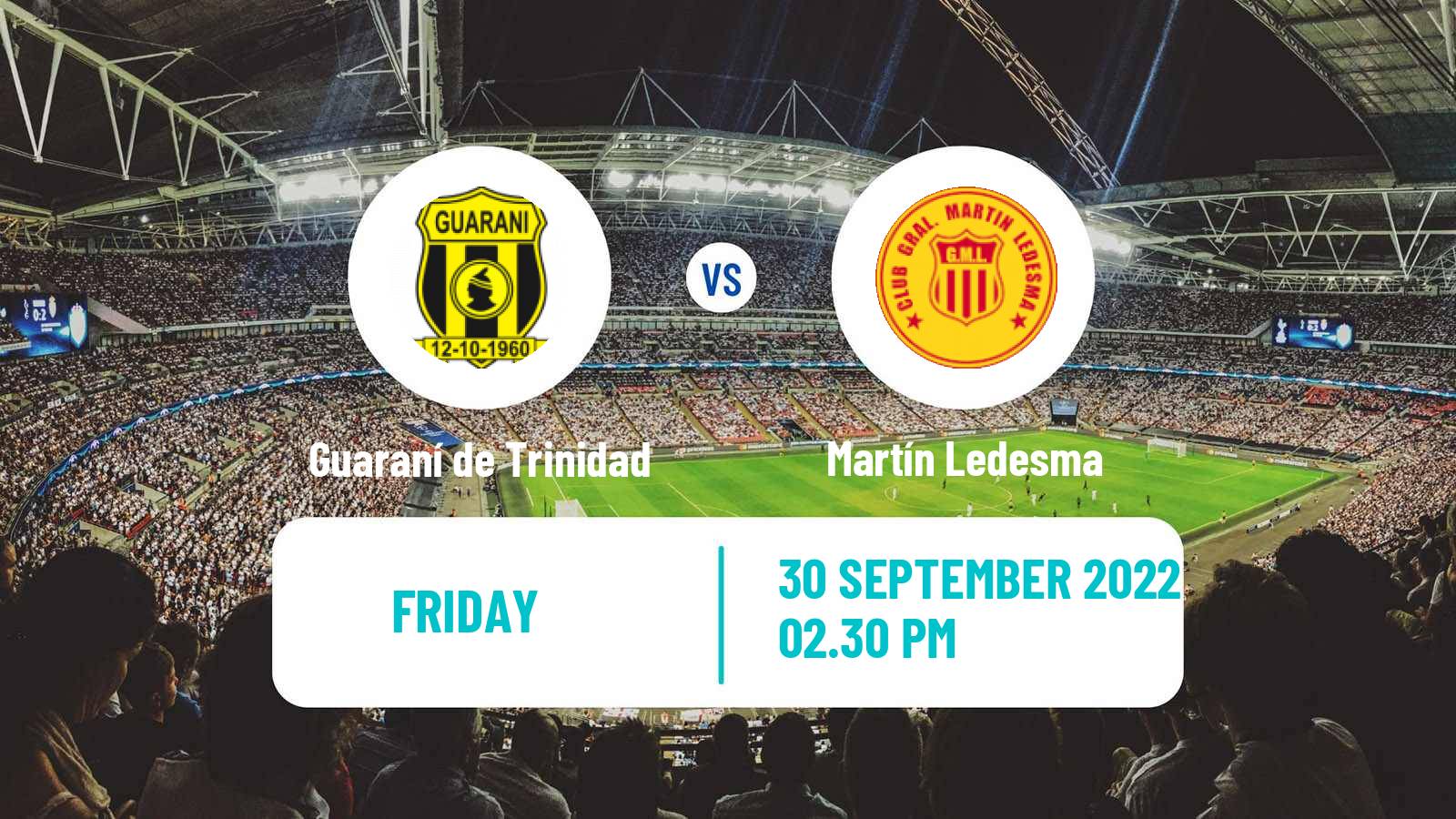 Soccer Paraguayan Division Intermedia Guaraní de Trinidad - Martín Ledesma