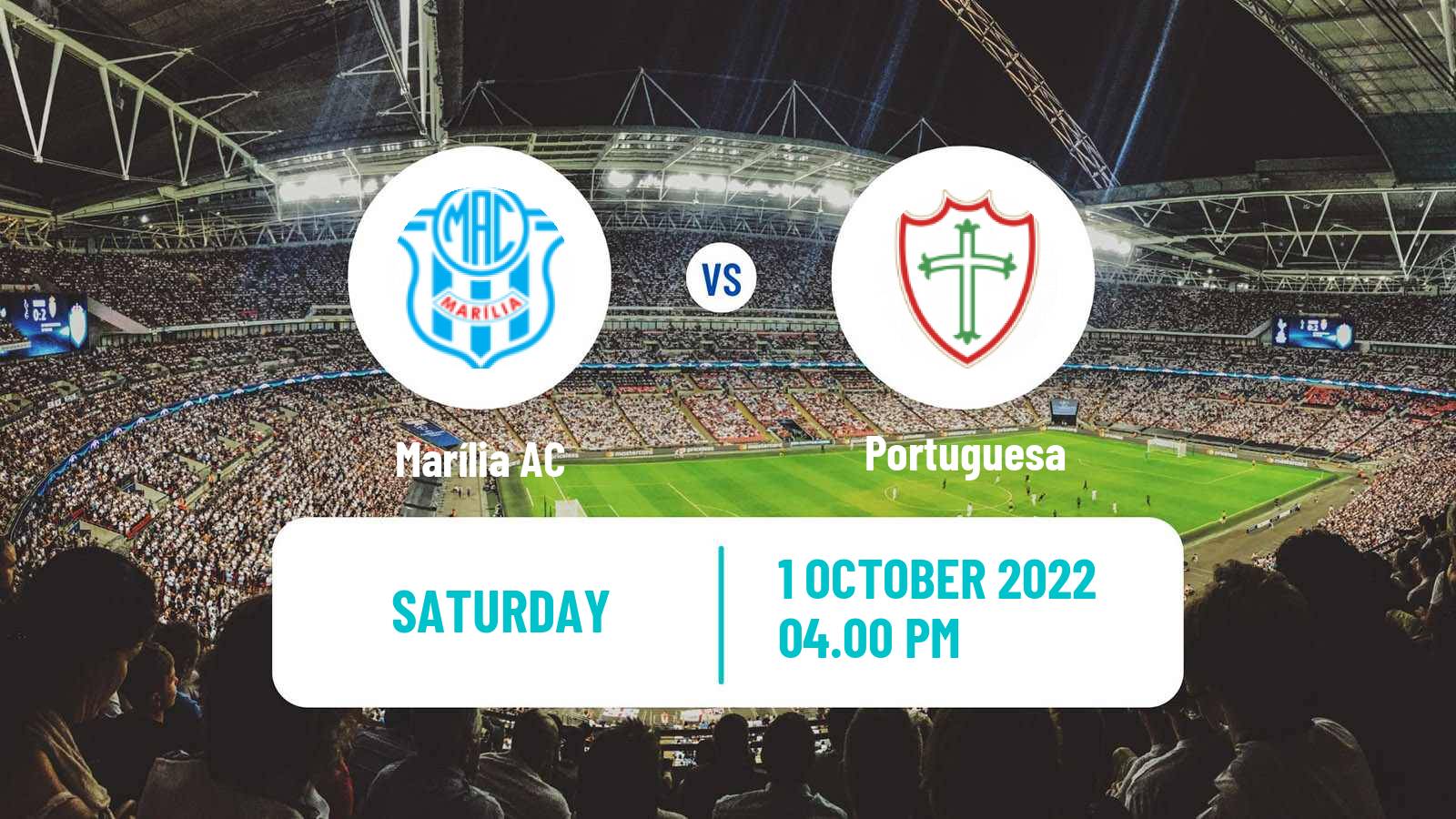 Soccer Brazilian Copa Paulista Marília - Portuguesa