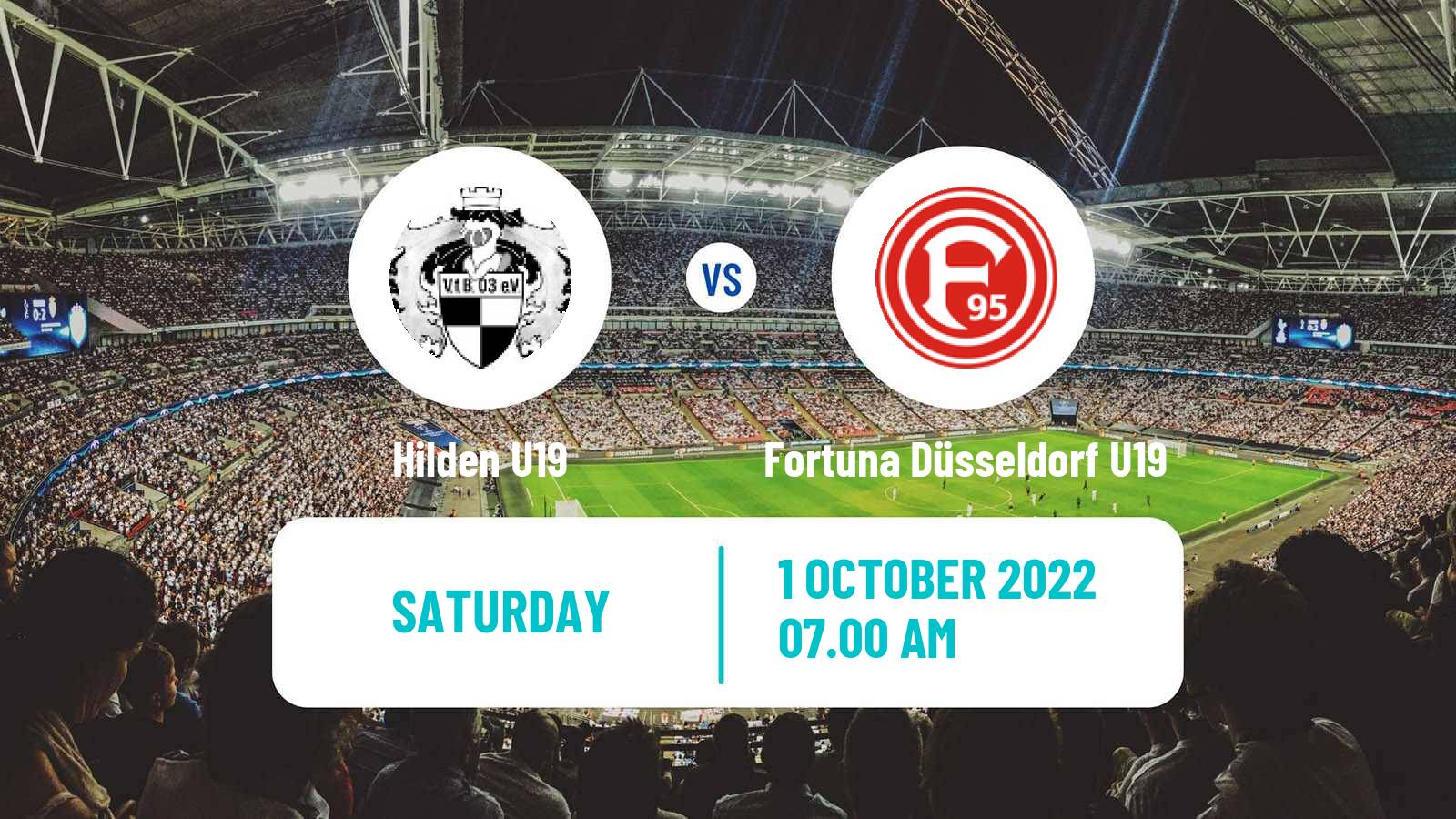 Soccer German Junioren Bundesliga West Hilden U19 - Fortuna Düsseldorf U19