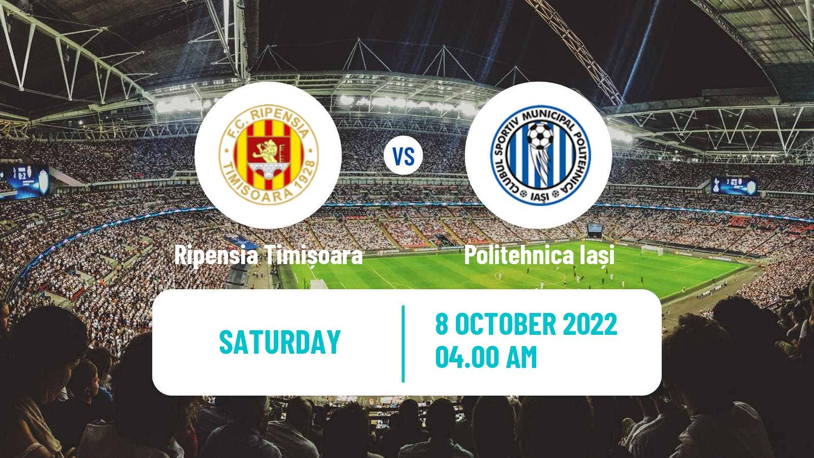 Soccer Romanian Division 2 Ripensia Timișoara - Politehnica Iași