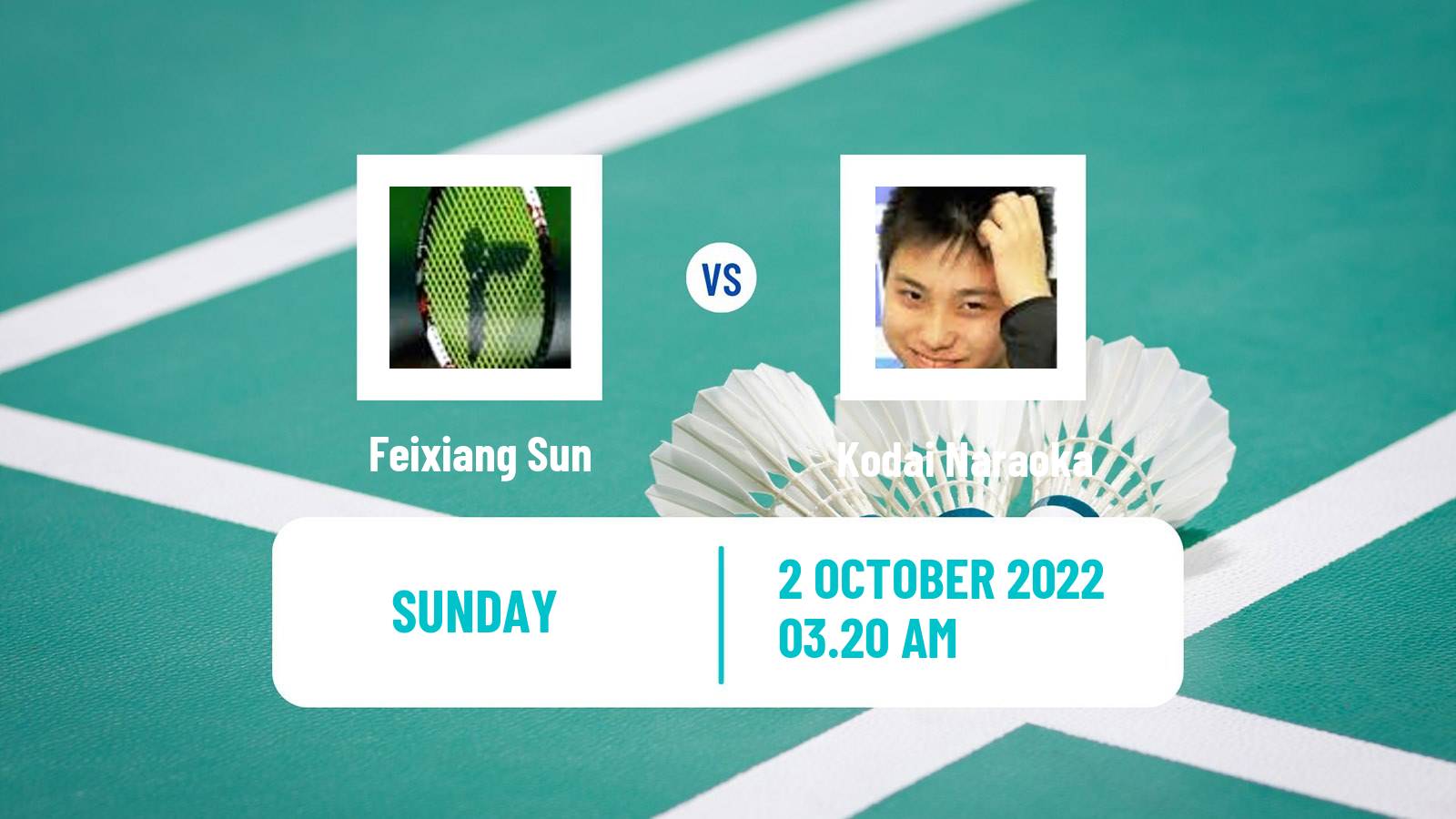 Badminton Badminton Feixiang Sun - Kodai Naraoka