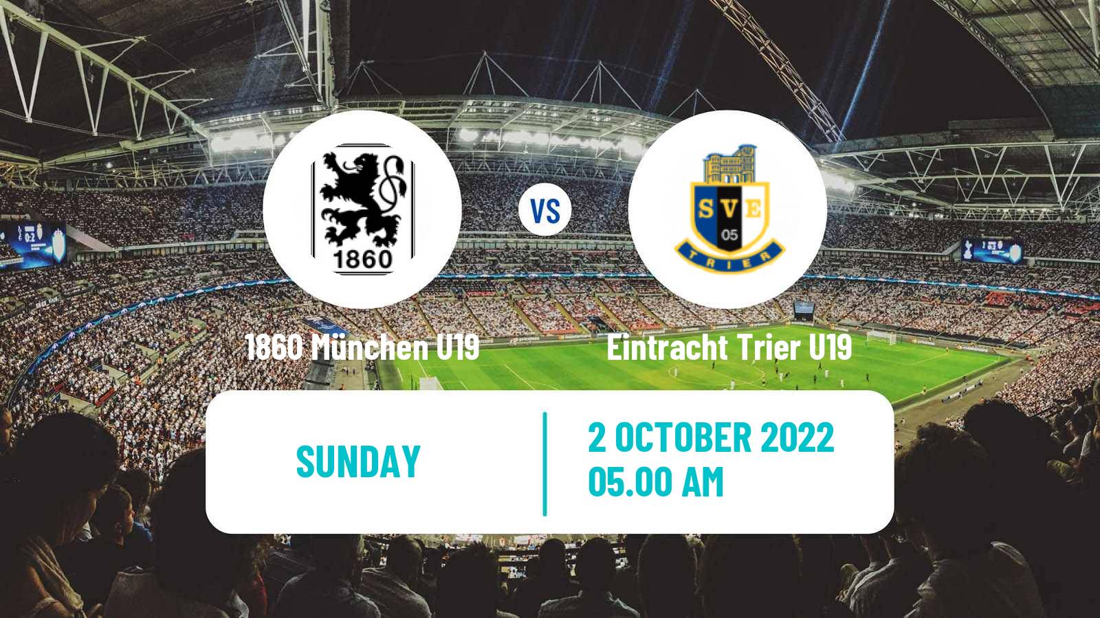 Soccer German Junioren Bundesliga South 1860 München U19 - Eintracht Trier U19