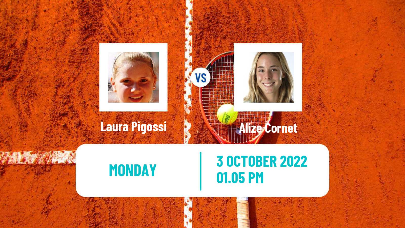 Tennis WTA Monastir Laura Pigossi - Alize Cornet