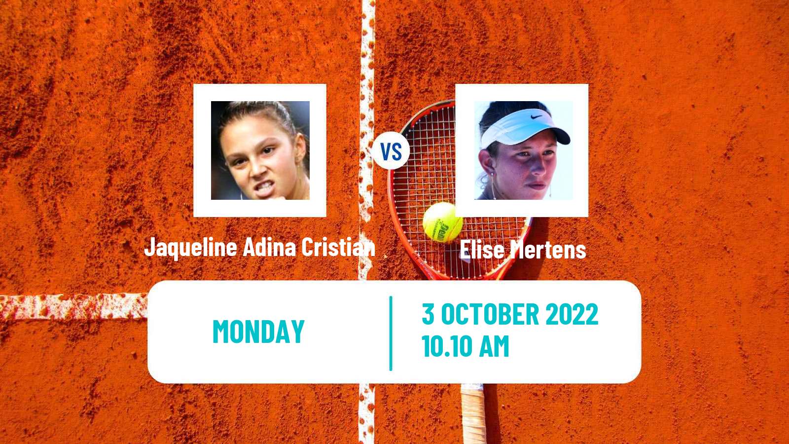 Tennis WTA Monastir Jaqueline Adina Cristian - Elise Mertens