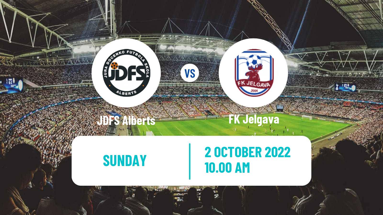 Soccer Latvian 1 Liga JDFS Alberts - Jelgava