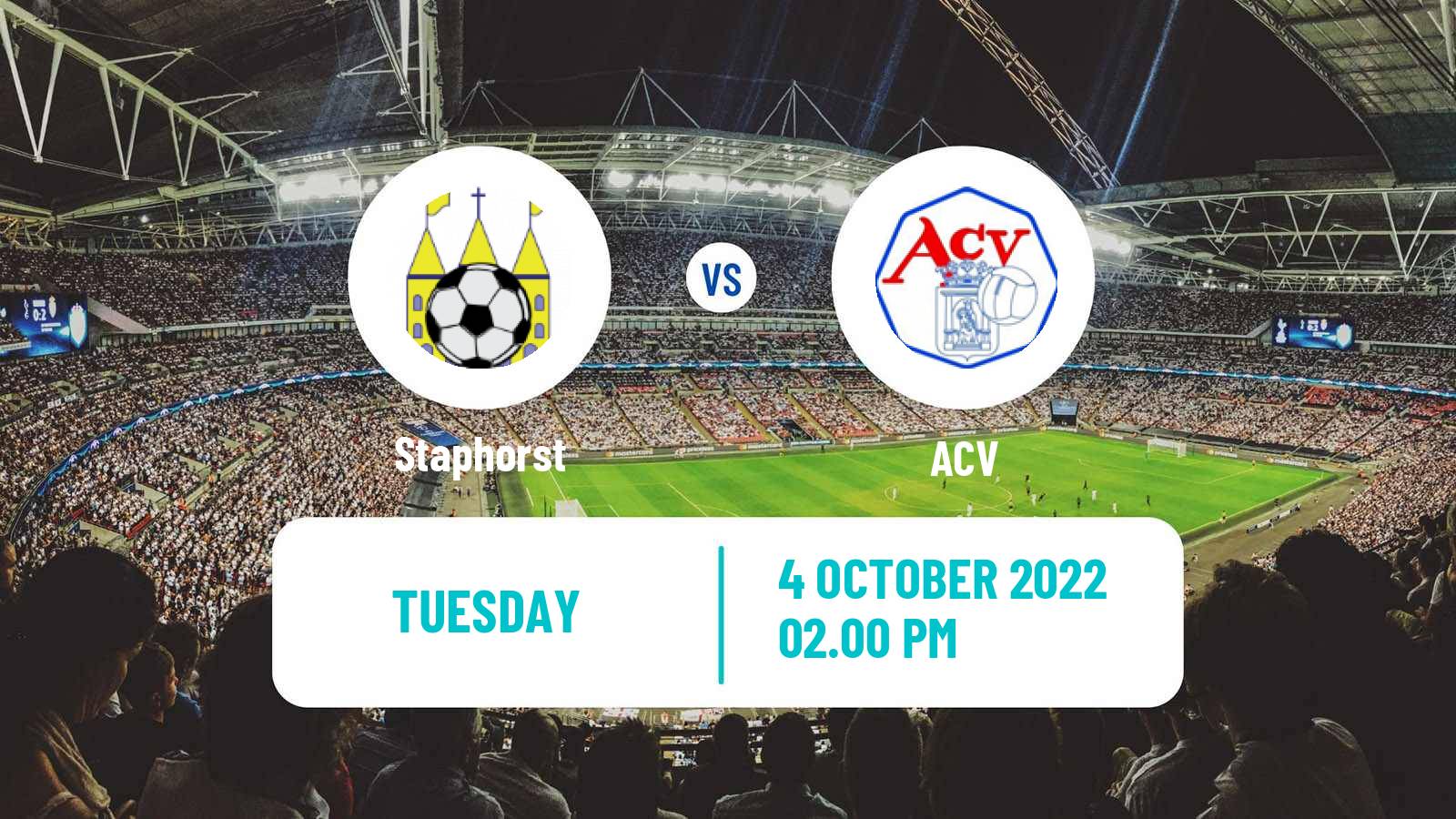 Soccer Dutch Derde Divisie Staphorst - ACV