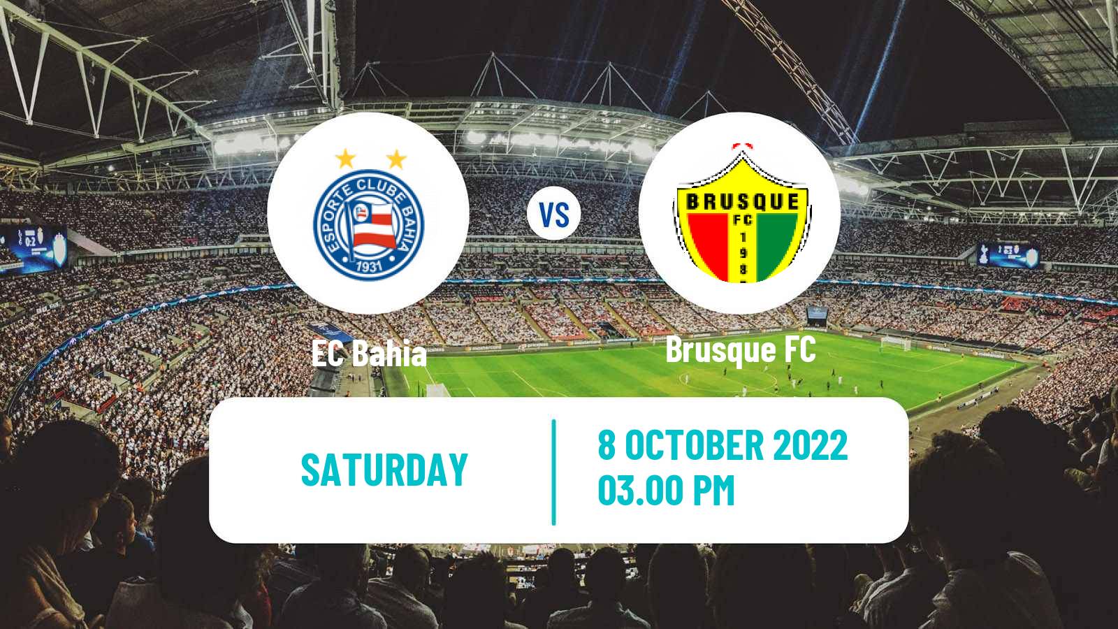 Soccer Brazilian Serie B Bahia - Brusque