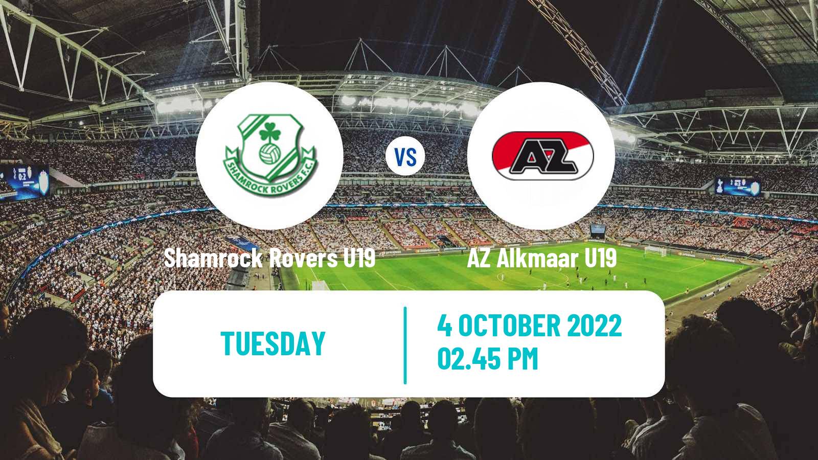Soccer UEFA Youth League Shamrock Rovers U19 - AZ Alkmaar U19