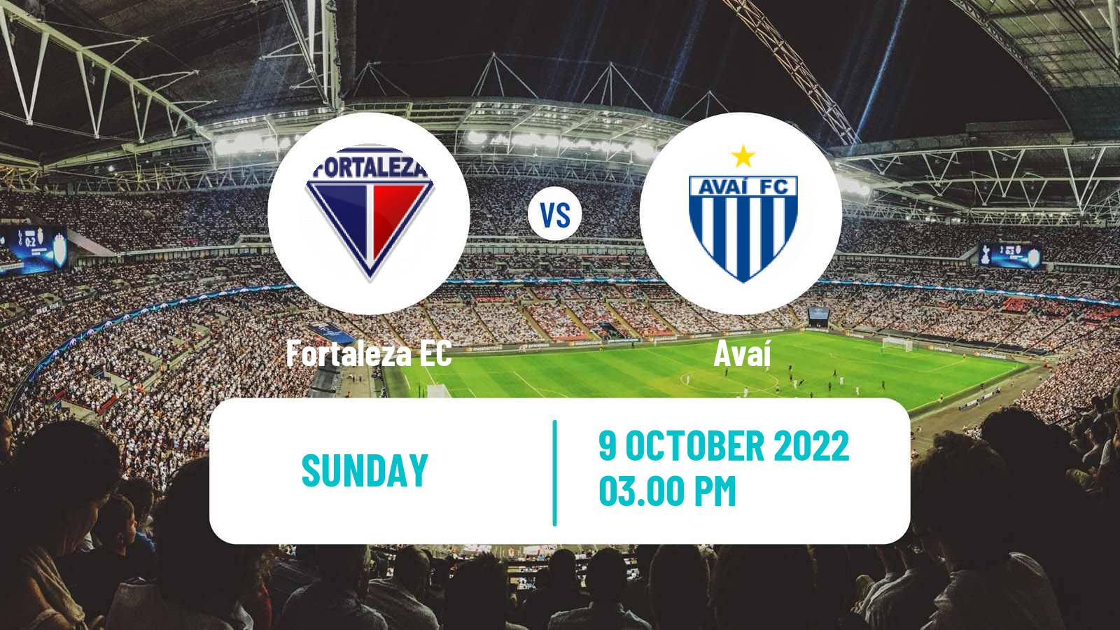Soccer Brazilian Serie A Fortaleza - Avaí