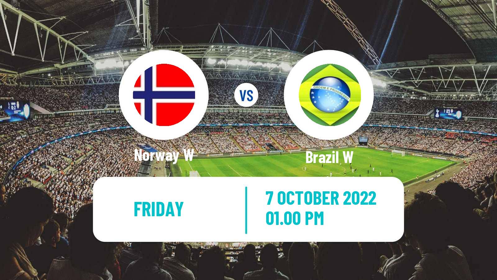 Soccer Friendly International Women Norway W - Brazil W