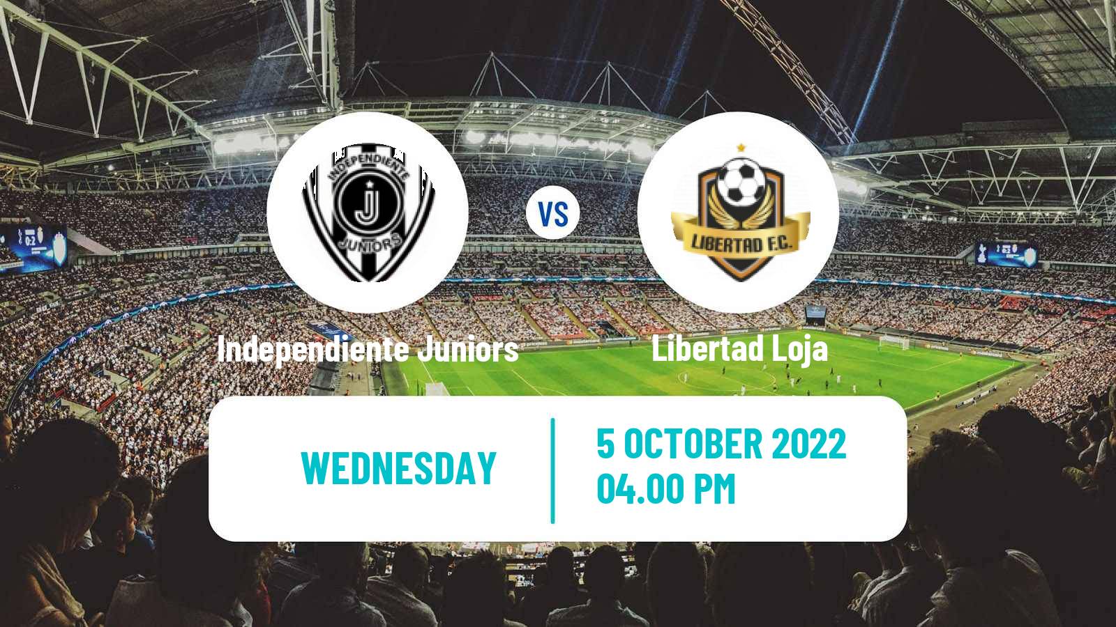Soccer Ecuadorian Serie B Independiente Juniors - Libertad Loja