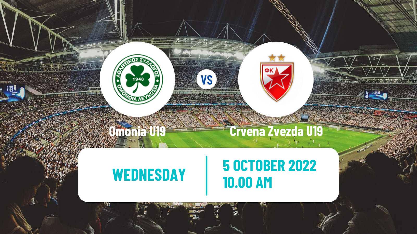 Soccer UEFA Youth League Omonia U19 - Crvena Zvezda U19