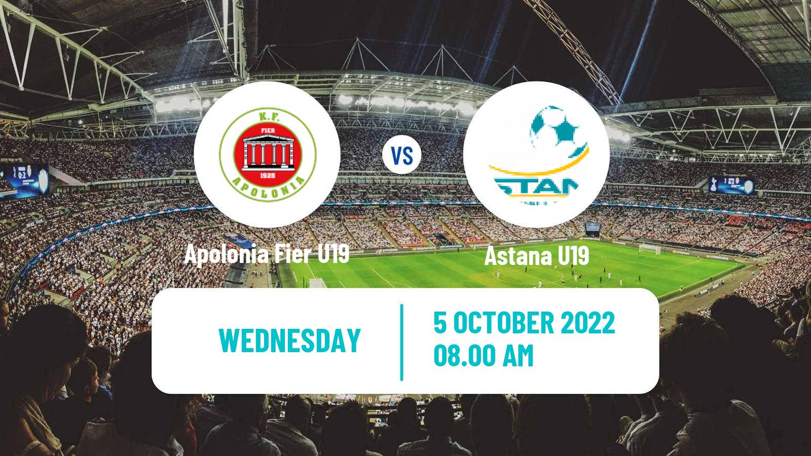 Soccer UEFA Youth League Apolonia Fier U19 - Astana U19