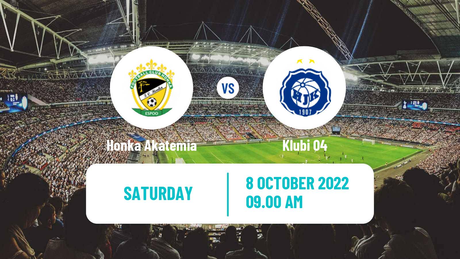 Soccer Finnish Kakkonen Group B Honka Akatemia - Klubi 04