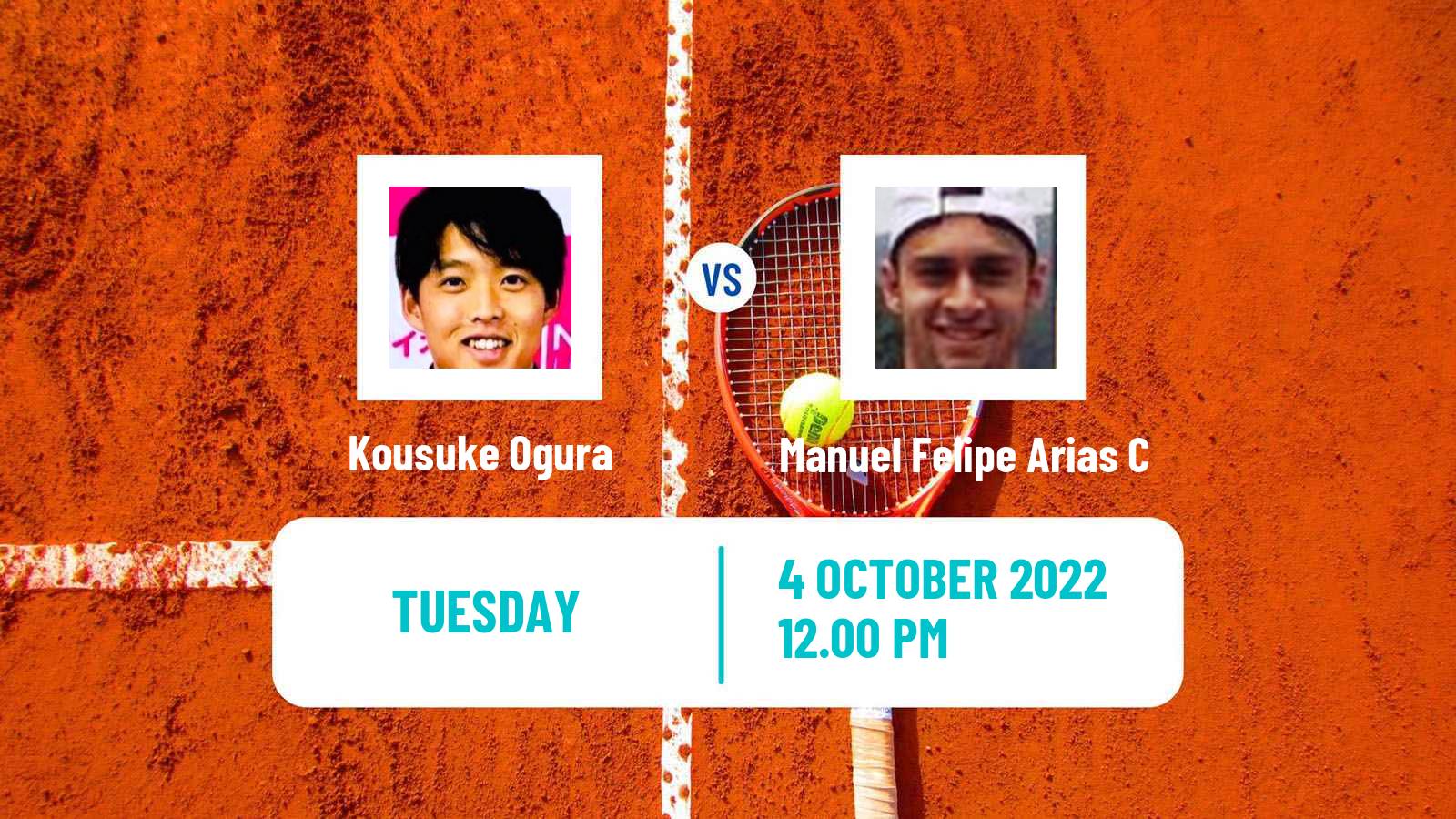 Tennis ITF Tournaments Kousuke Ogura - Manuel Felipe Arias C