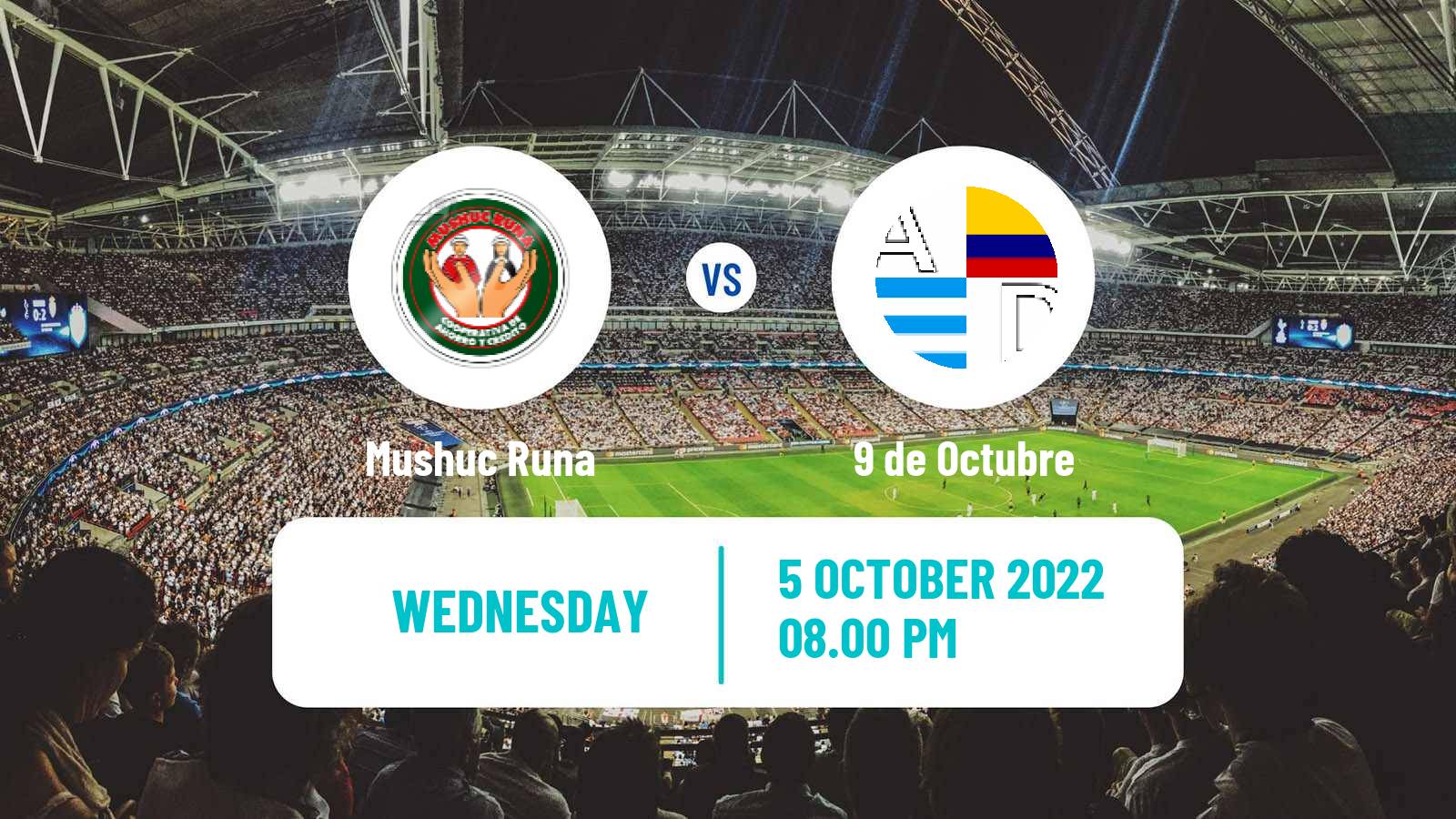 Soccer Ecuadorian Copa Mushuc Runa - 9 de Octubre