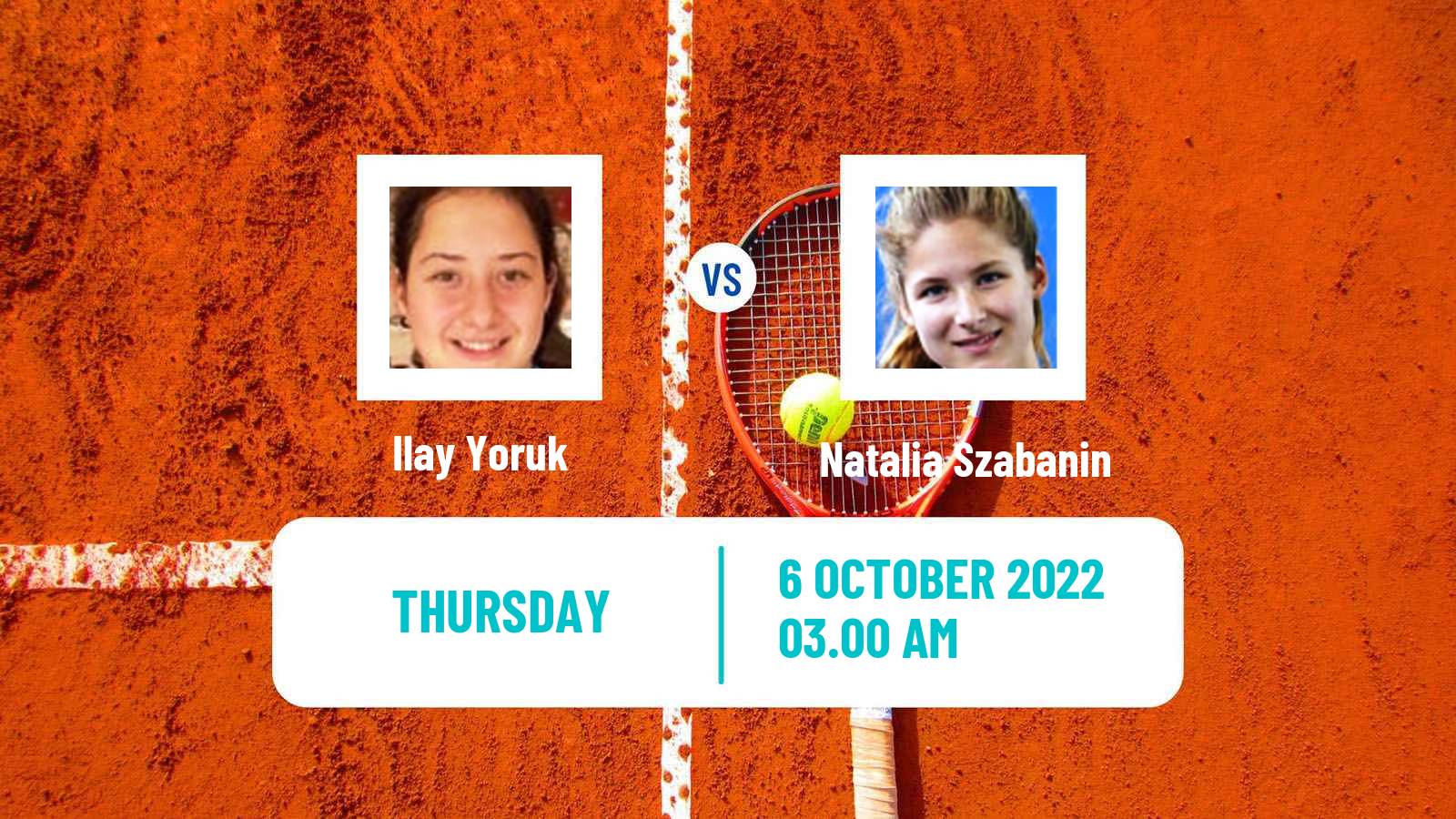 Tennis ITF Tournaments Ilay Yoruk - Natalia Szabanin