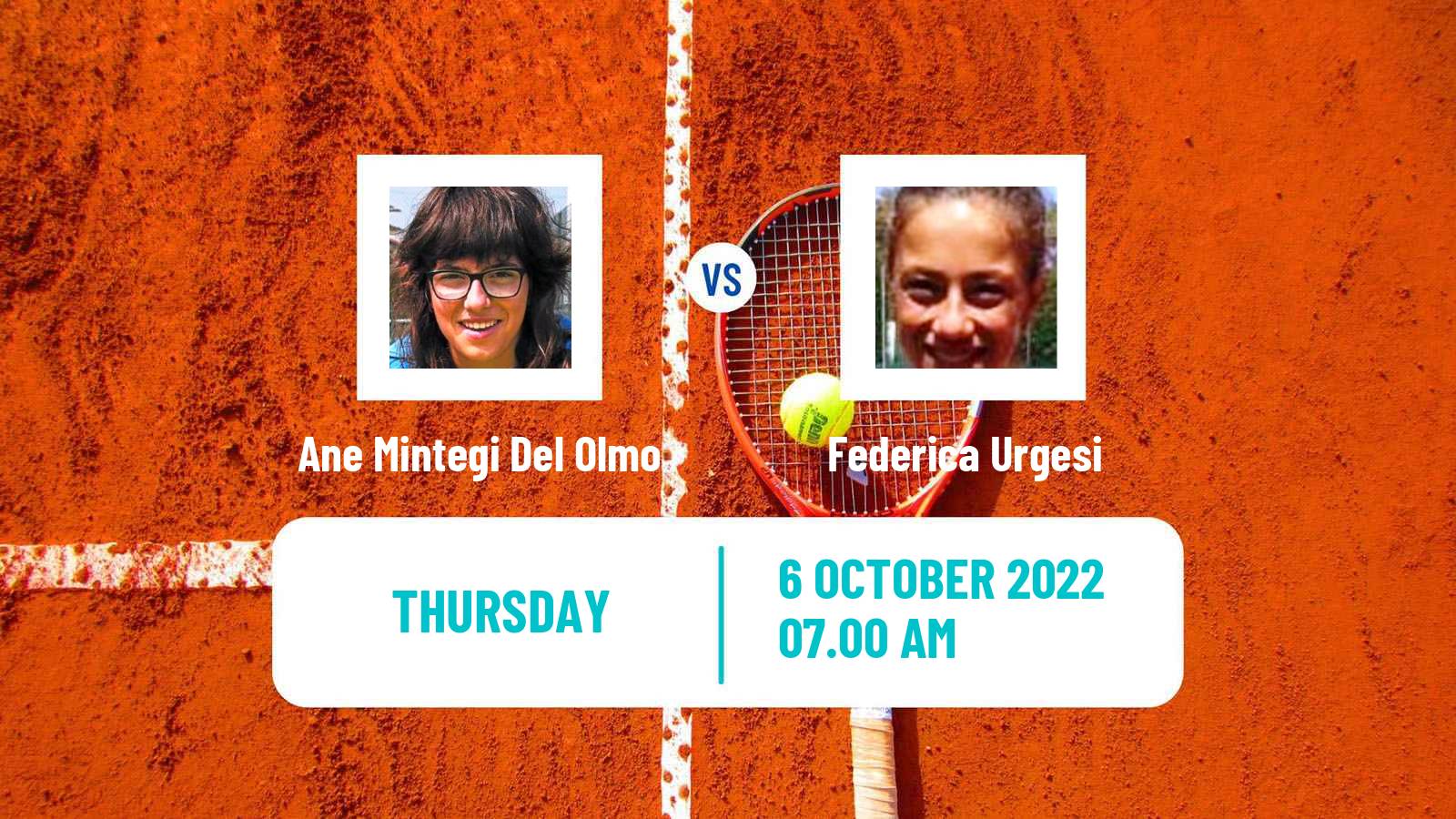 Tennis ITF Tournaments Ane Mintegi Del Olmo - Federica Urgesi