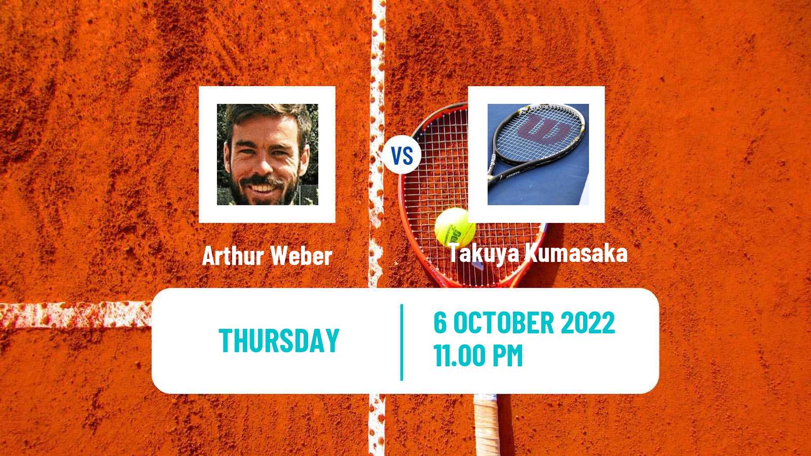 Tennis ITF Tournaments Arthur Weber - Takuya Kumasaka