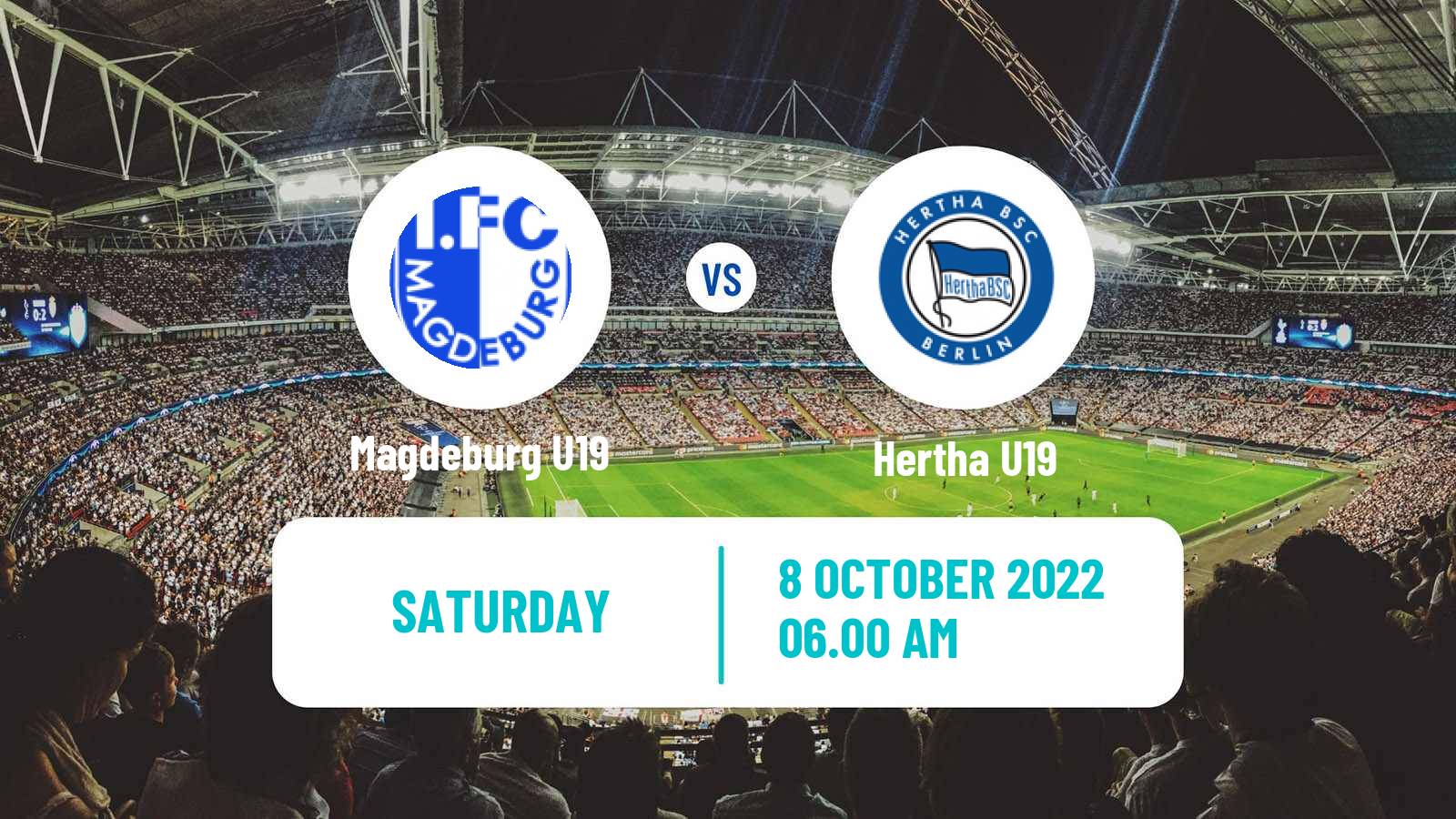 Soccer German Junioren Bundesliga North Magdeburg U19 - Hertha U19