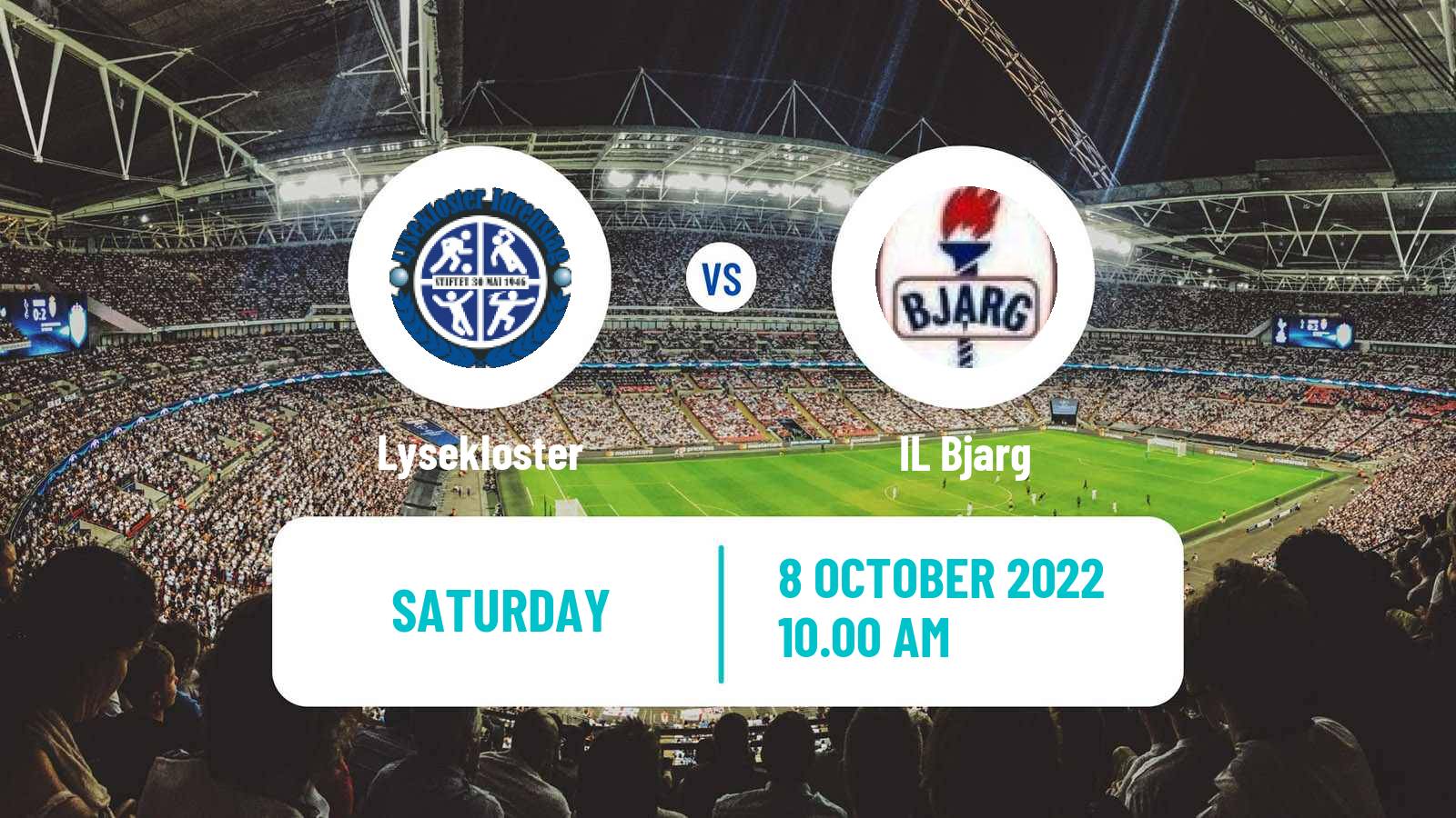 Soccer Norwegian Division 3 - Group 3 Lysekloster - Bjarg