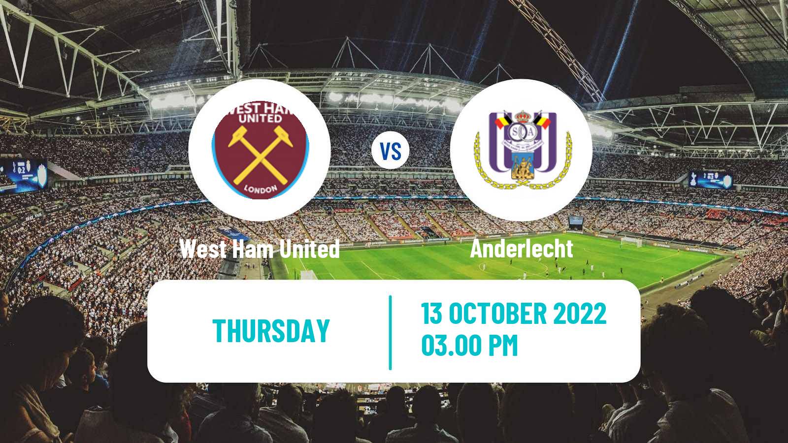 Soccer UEFA Europa Conference League West Ham United - Anderlecht