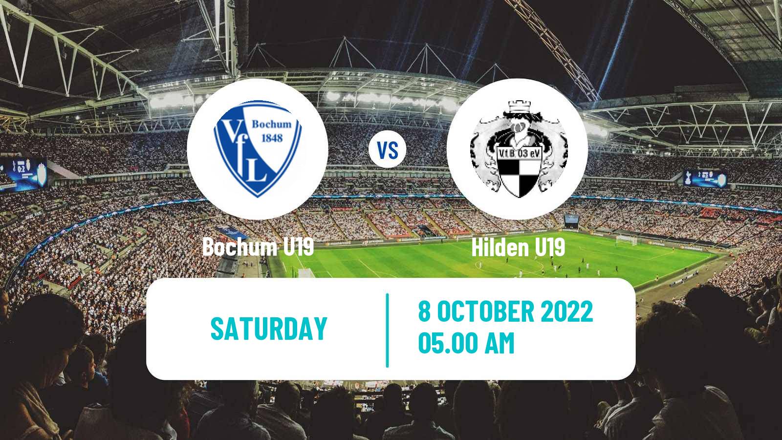 Soccer German Junioren Bundesliga West Bochum U19 - Hilden U19