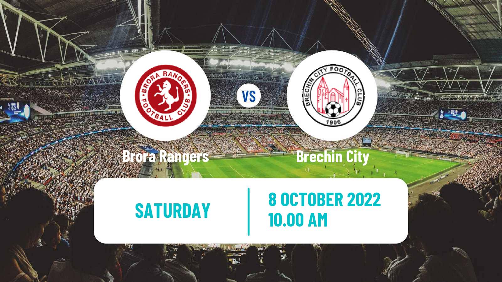 Soccer Scottish Highland League Brora Rangers - Brechin City