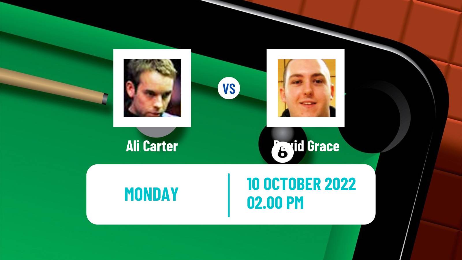Snooker Snooker Ali Carter - David Grace