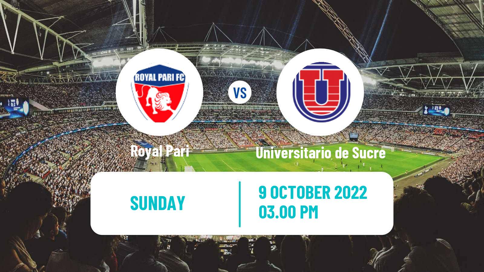 Soccer Bolivian Division Profesional Royal Pari - Universitario de Sucre