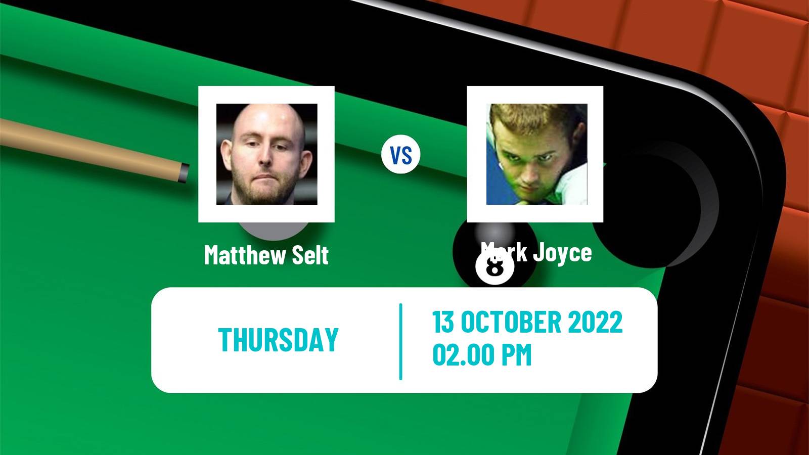 Snooker Snooker Matthew Selt - Mark Joyce