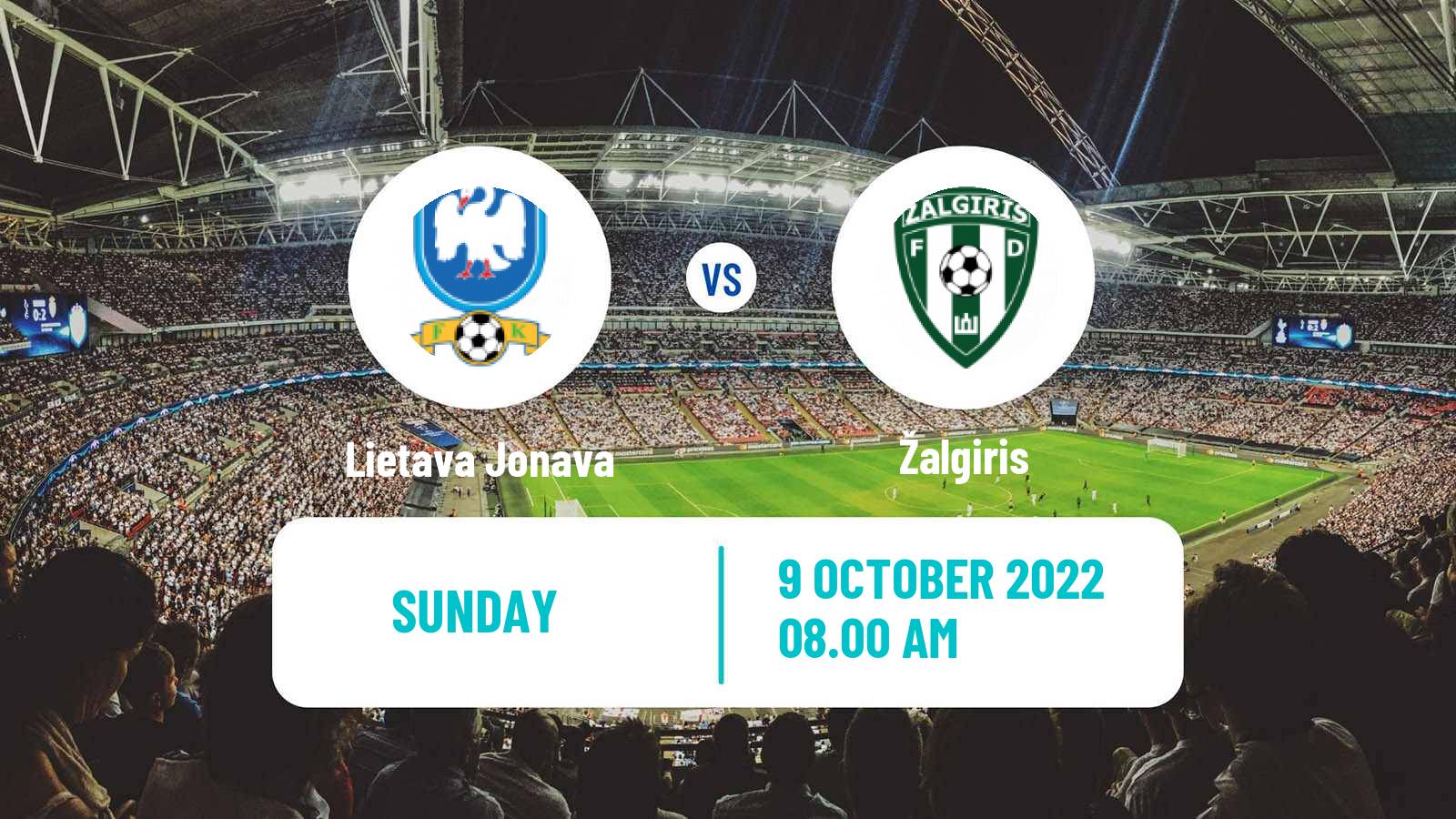 Soccer Lithuanian A Lyga Jonava - Žalgiris