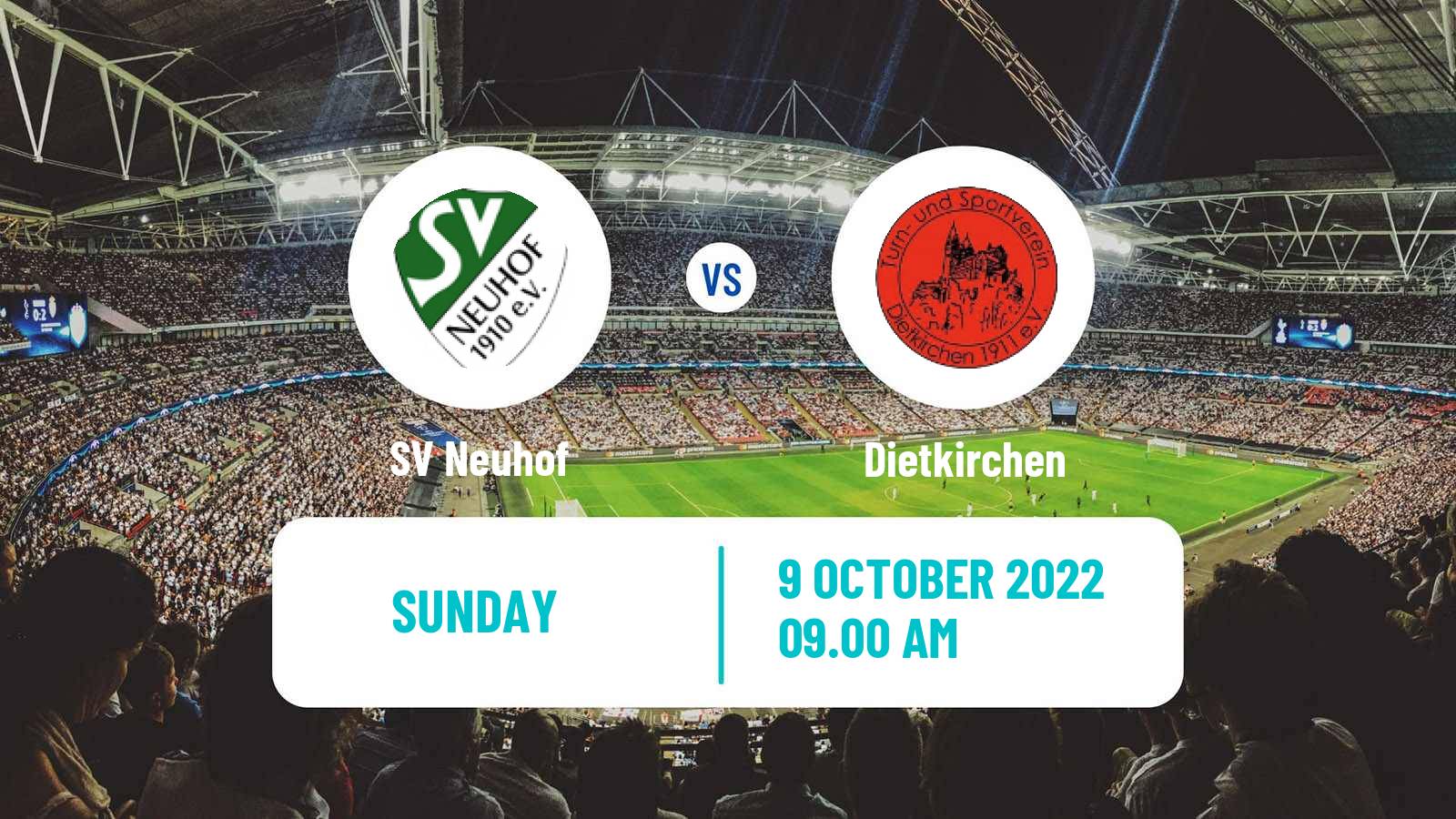 Soccer German Oberliga Hessen Neuhof - Dietkirchen
