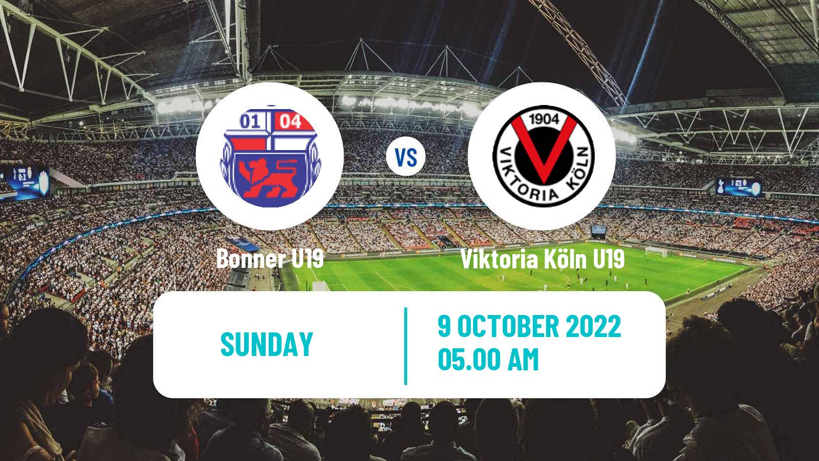 Soccer German Junioren Bundesliga West Bonner U19 - Viktoria Köln U19