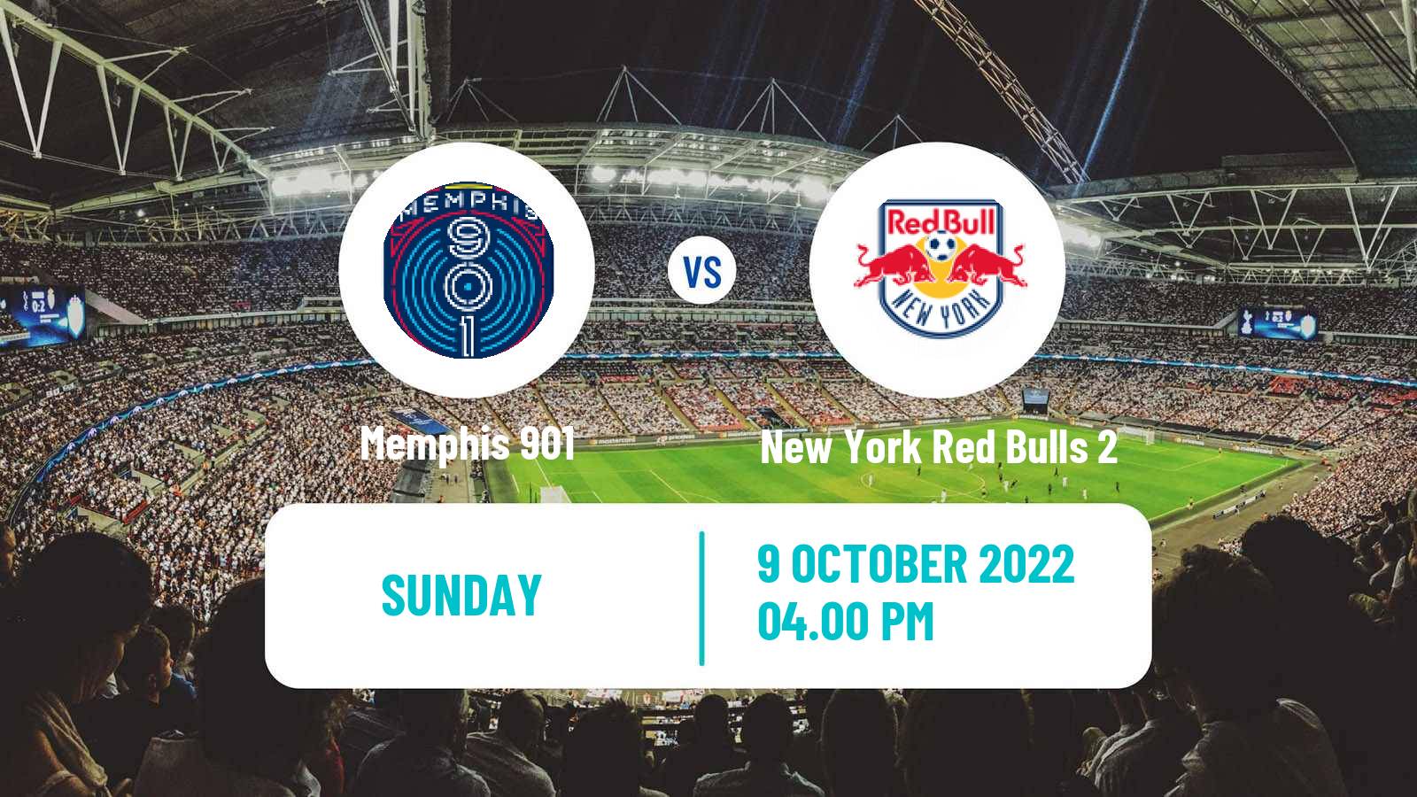 Soccer USL Championship Memphis 901 - New York Red Bulls 2