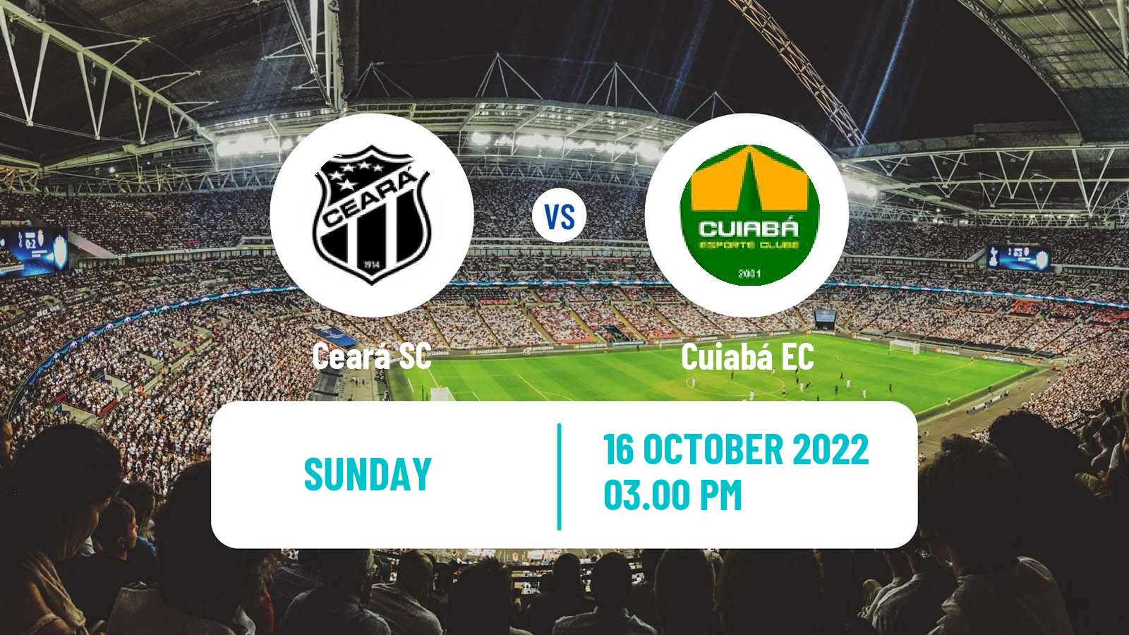 Soccer Brazilian Serie A Ceará - Cuiabá
