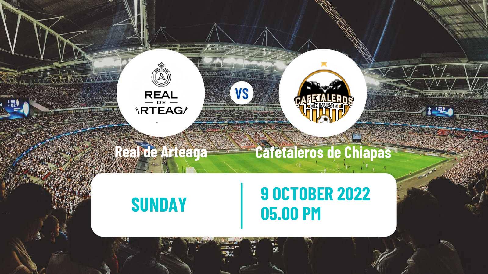 Soccer Mexican Liga Premier Serie A Real de Arteaga - Cafetaleros de Chiapas