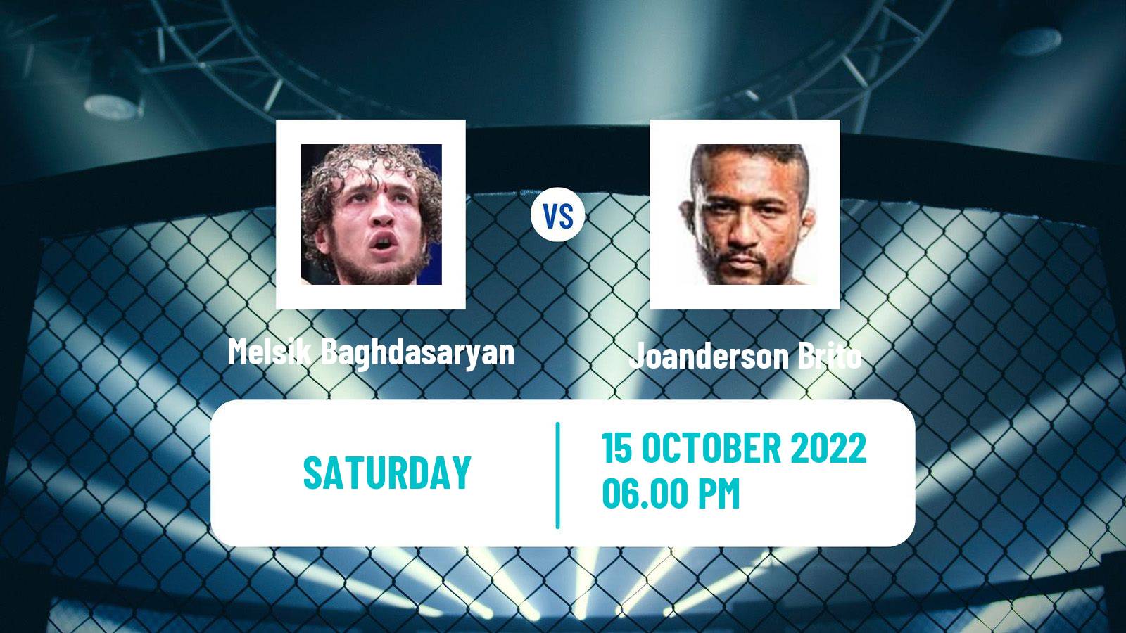 MMA MMA Melsik Baghdasaryan - Joanderson Brito