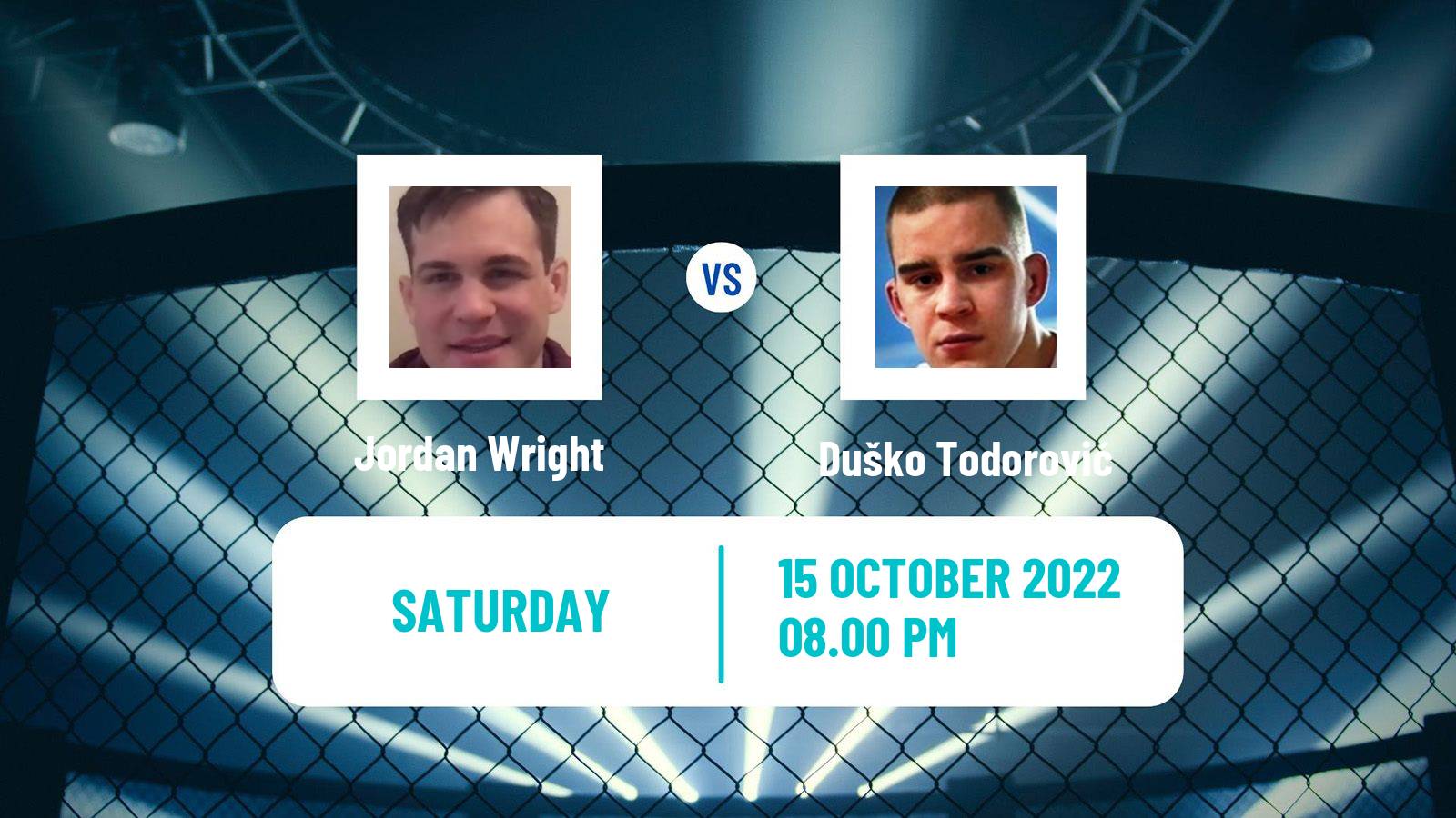 MMA MMA Jordan Wright - Duško Todorović