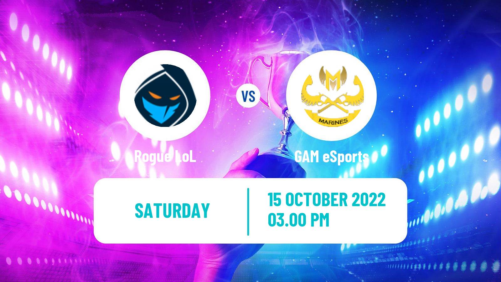 Esports eSports Rogue - GAM eSports