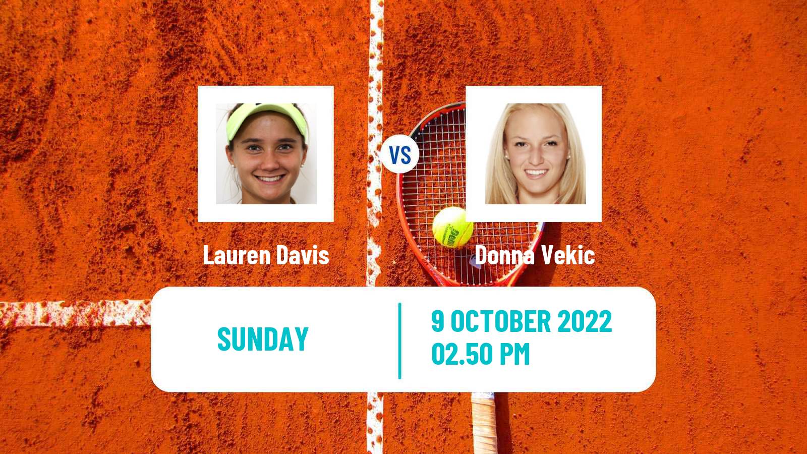 Tennis WTA San Diego Lauren Davis - Donna Vekic